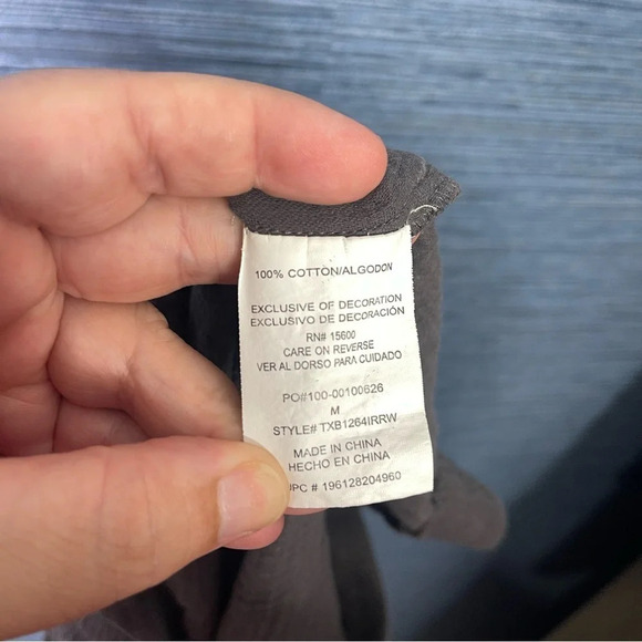 Jolt Lightweight Gray Cotton Pants Size Medium Gauze - Picture 5 of 6